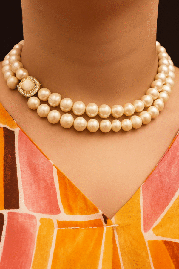 Collier “Double Perle Pure”