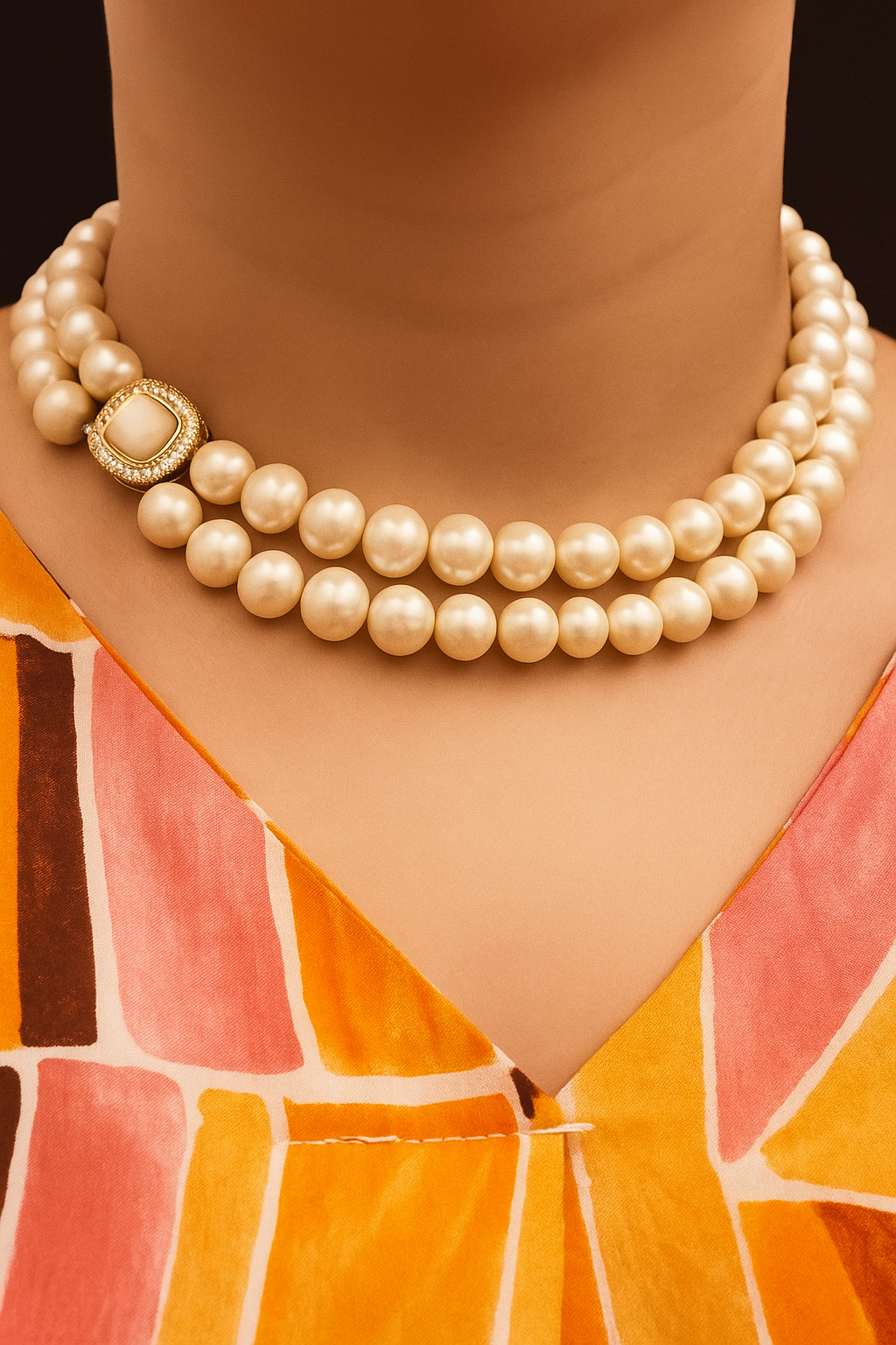 Collier “Double Perle Pure”