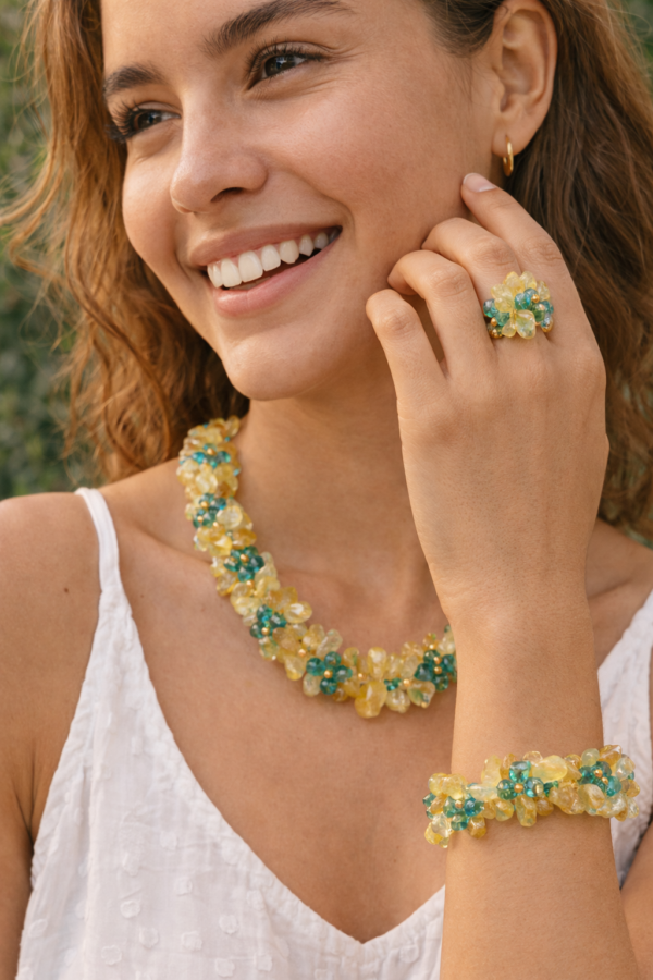 Parure Lumière de Citrine « Portez la lumière du soleil»